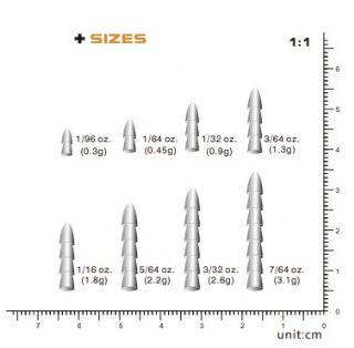 Vike Tungsten Pagoda Nail Sinker - 